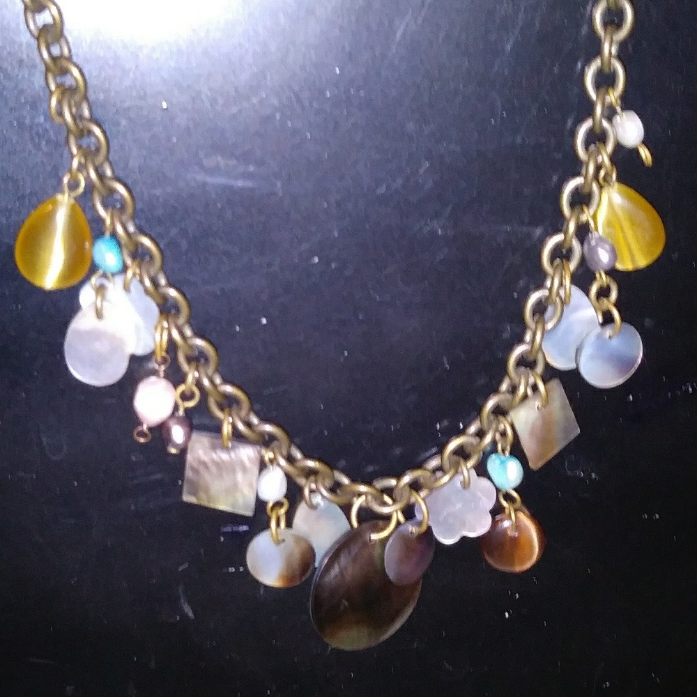 SALE! Premier Design Vintage freshwater pearls,Shells, beads necklace